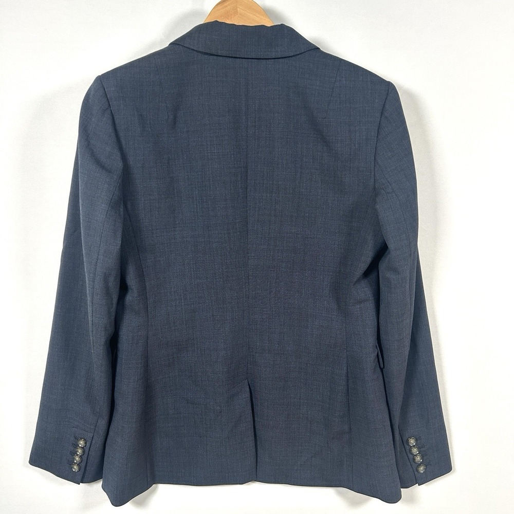 Banana Republic Wool Blazer Women's Preppy Business Casual Jacket Blue Size 6 - Picture 3 of 8